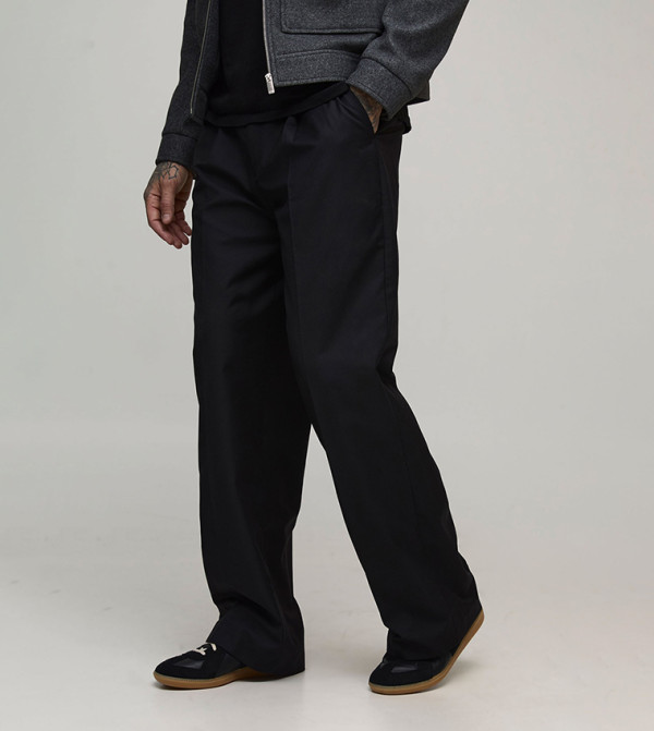 Tall Pleated Front Wide Leg Trousers