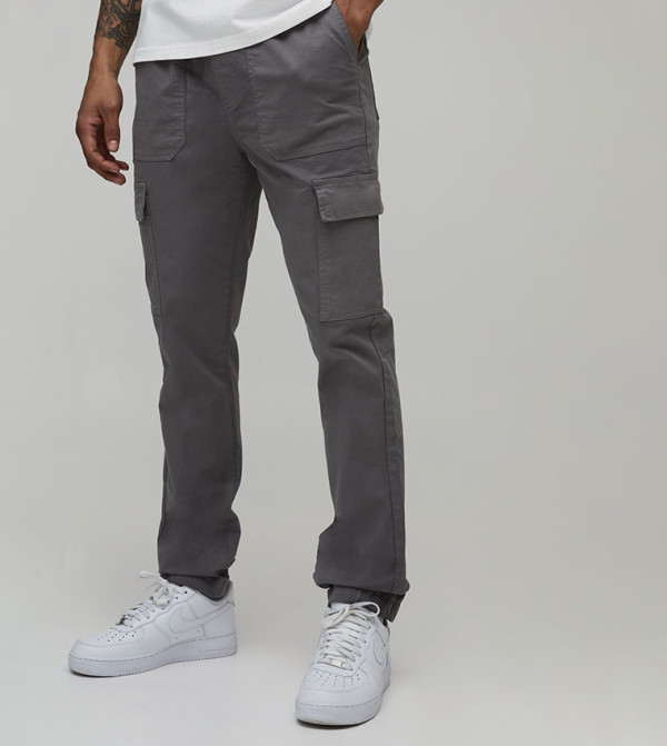 Cuffed Cargo Skinny Fit Trousers