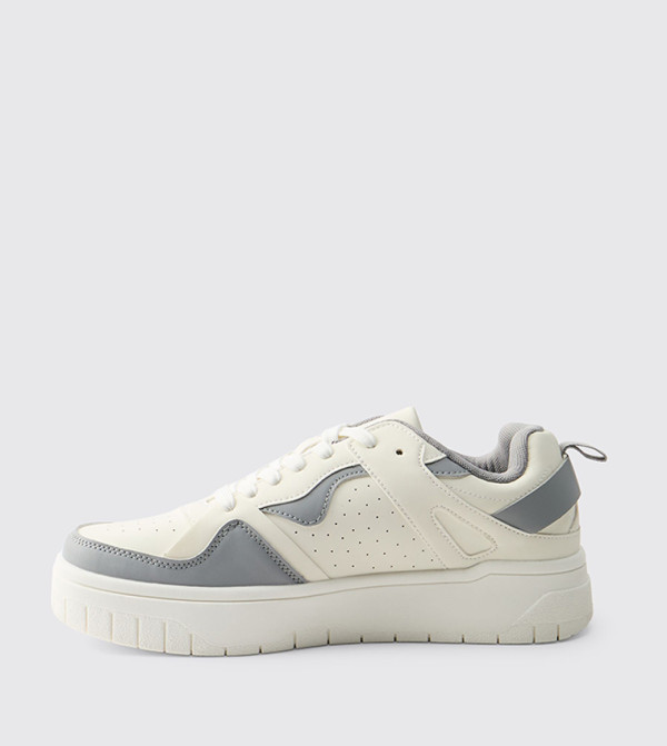 PU Panel Detail Chunky Trainer Sneakers