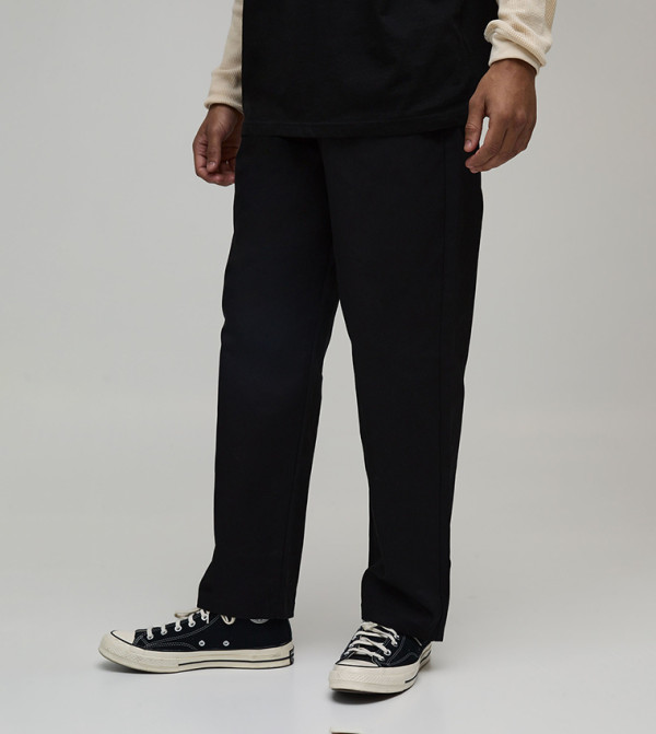 Pleat Detail Relaxed Fit Trousers