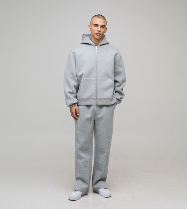 جاكيت أوفرسايز بسحاب وهودي 