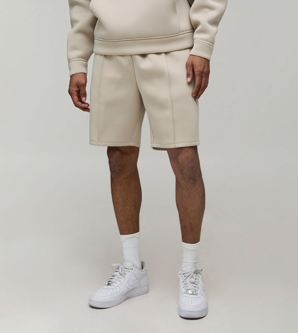 Bonded Scuba Pintuck Slim Fit Shorts