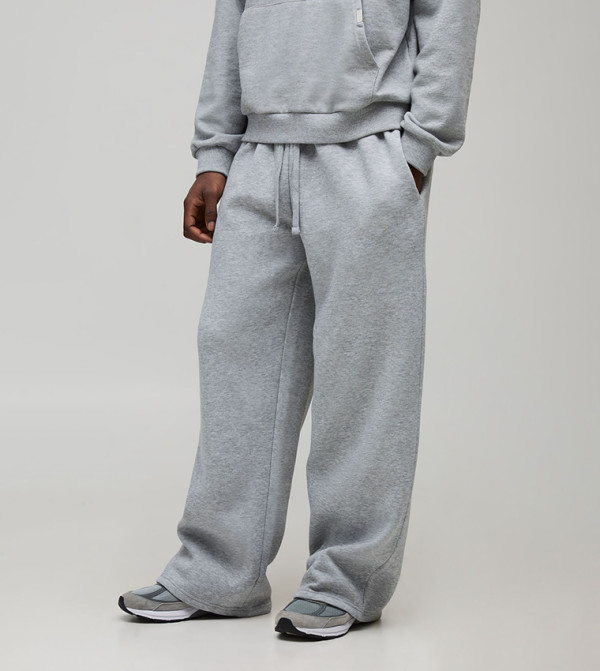 Solid Wide Leg Sweatpants