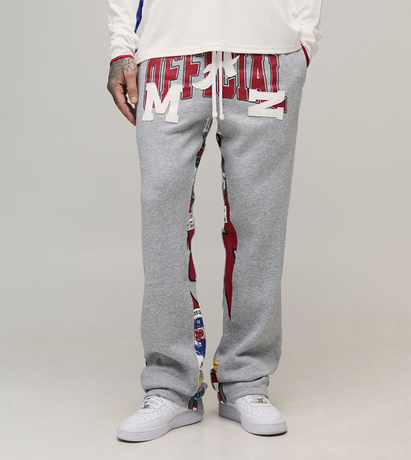 Tall Stacked Varsity Applique Print Sweatpants