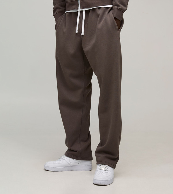 Essential Washed Drop Crotch Baggy Fit Sweatpants
