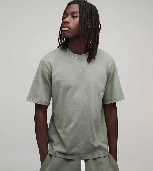 Essential Washed Boxy Fit Heavyweight T-Shirt