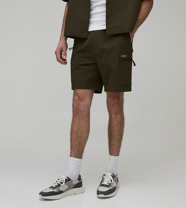Slim Fit Technical Cargo Shorts