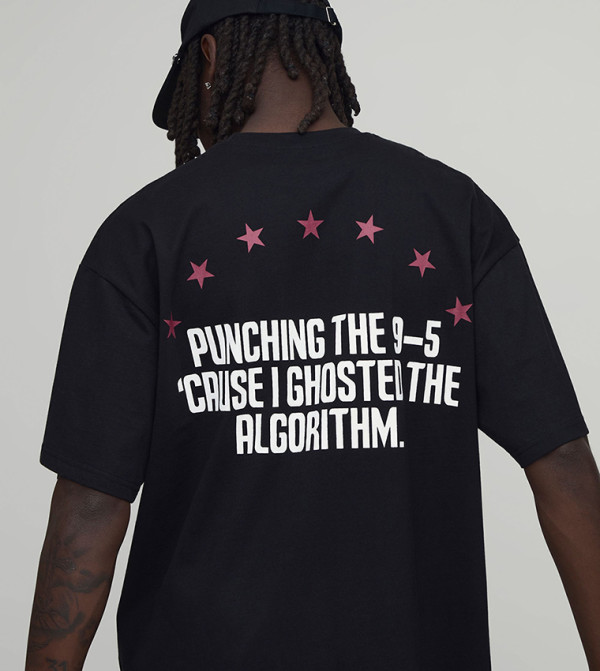 Heavyweight Rodeo Slogan Oversized T-Shirt