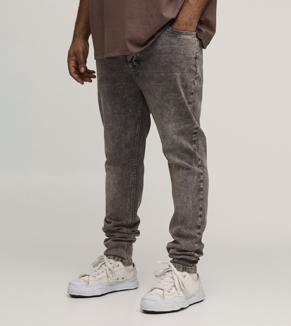 Washed Stacked Stretch Skinny Fit Jeans