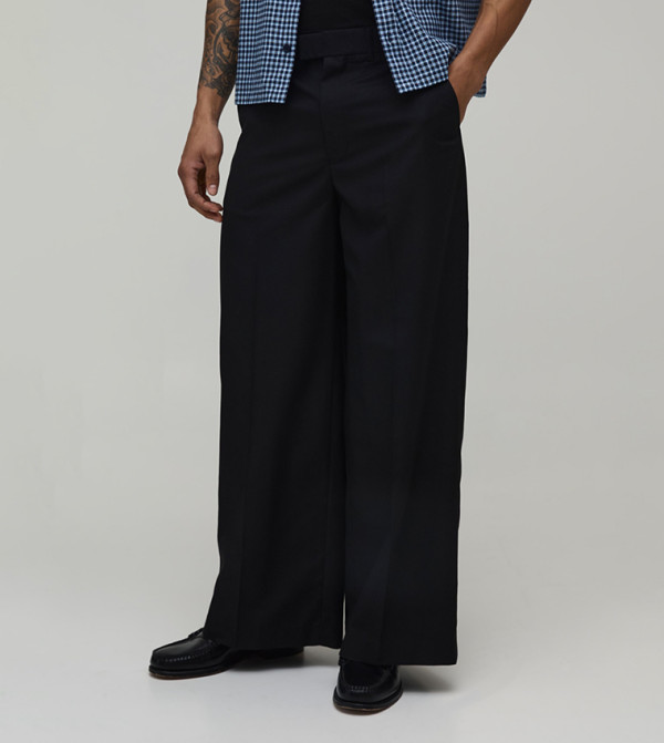 Extreme Wide Leg Tailored Trousers