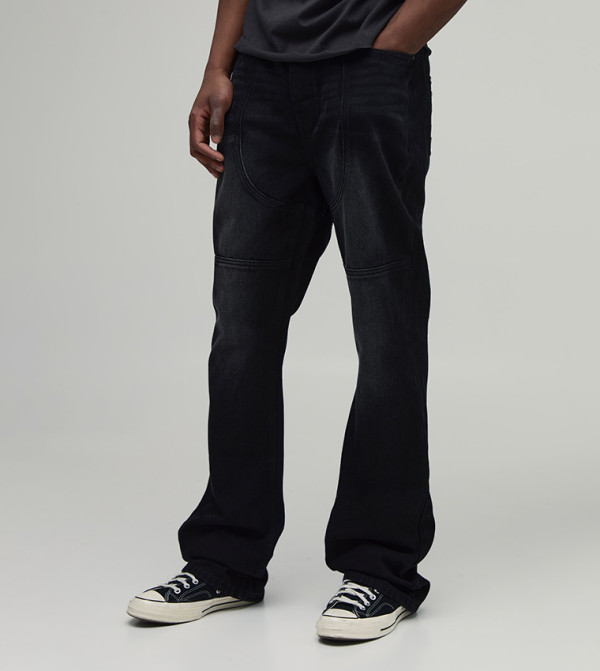 Tall Slim Stacked Western Seam Detail Flared Jeans