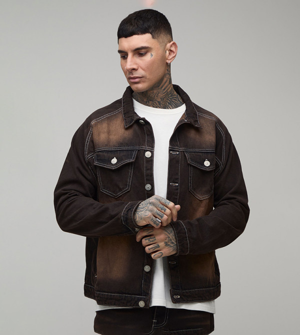 Tall Tinted Washed Denim Jacket