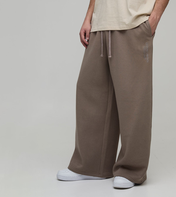 High Build Printed Extreme Wide Leg Sweatpants