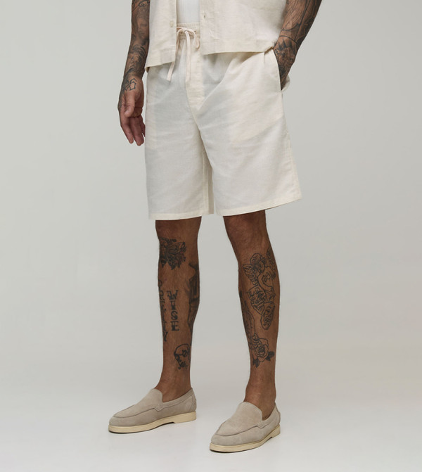 Tall Relaxed Fit Linen Blend Shorts