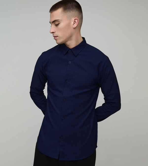 Muscle Fit Long Sleeves Shirt