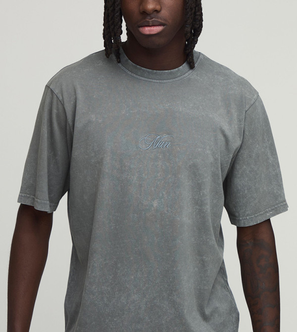 Logo Washed Regular Fit T-Shirt