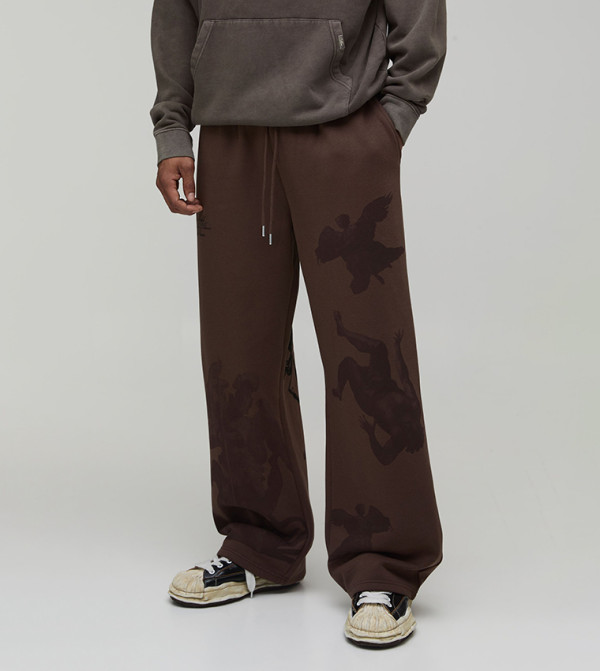 Wide Fit Renaissance Print Sweatpants