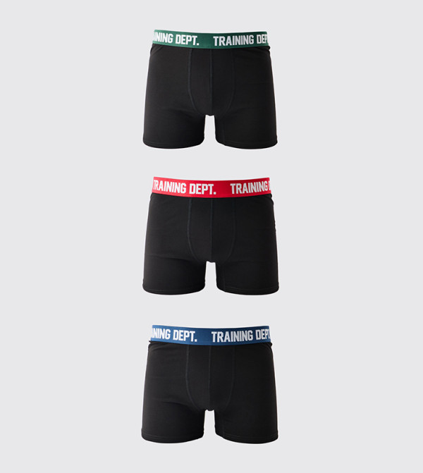 بوكسر بخصر شعار - 3 قطع