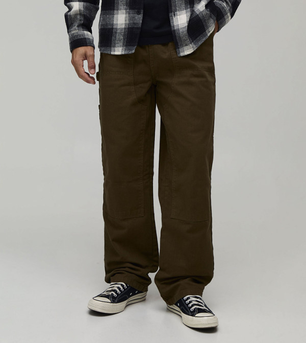 Elasticated Carpenter Relaxed Fit Trousers