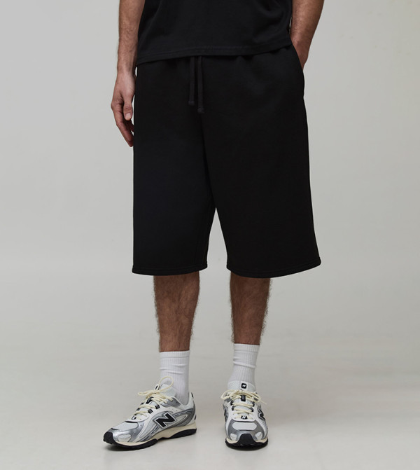 Mid Rise Drawstring Waist Shorts