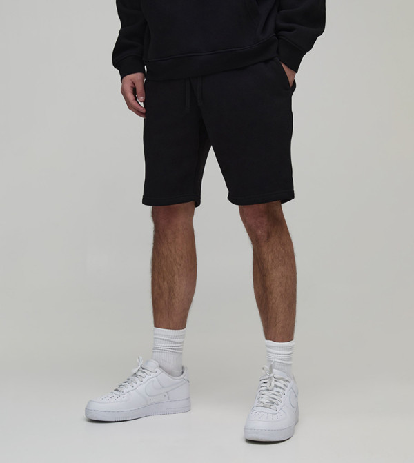 شورت جيرسي ضيق سادة