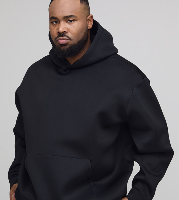 Curve Bonded Scuba Oversized Hoodie