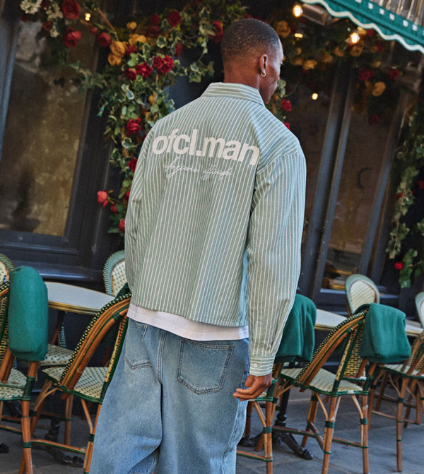 Printed Long Sleeves Oversized Shirt