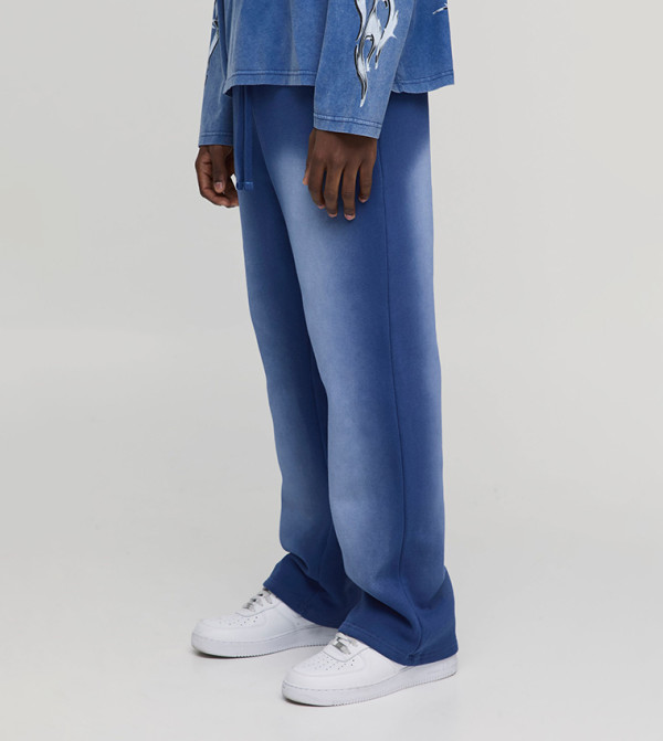 Spray Wash Straight Fit Pants