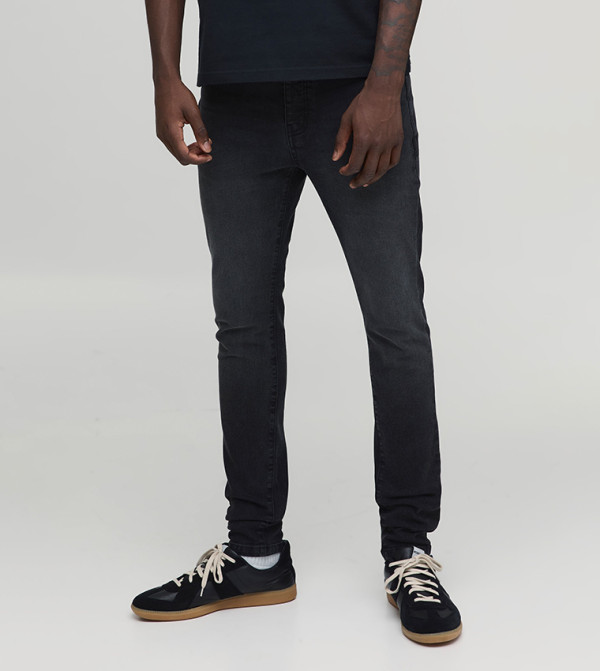 Washed Mid Rise Skinny Fit Jeans