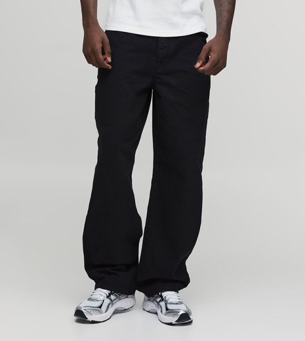 Washed Mid Rise Relaxed Fit Jeans