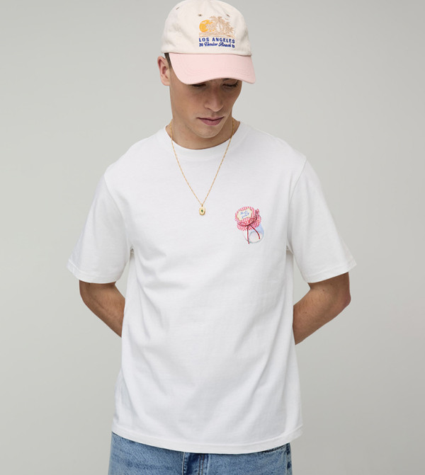 Jam Jar Embroidered Short Sleeves T-Shirt
