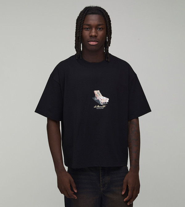 Mini Deck Chair Printed Oversized T-Shirt