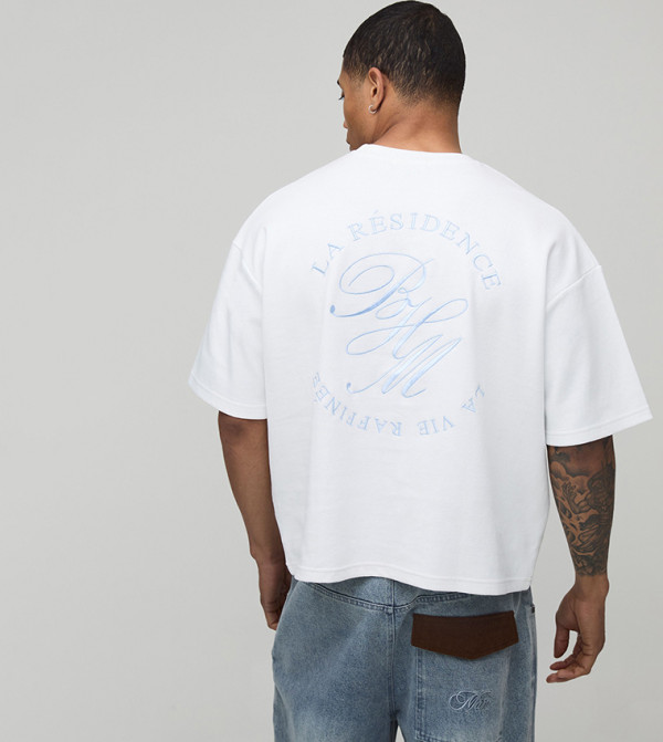 LA Residence Embroidered Oversized T-Shirt