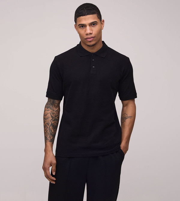 Slim Fit Pique Polo T-Shirt