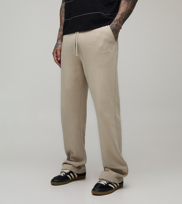 Embroidered Straight Fit Sweatpants