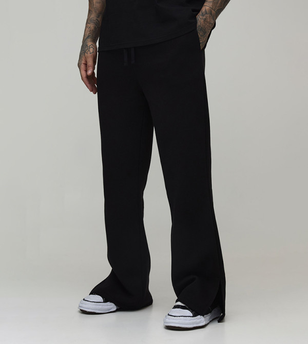 Tall Split Hem Baggy Fit Flared Sweatpants