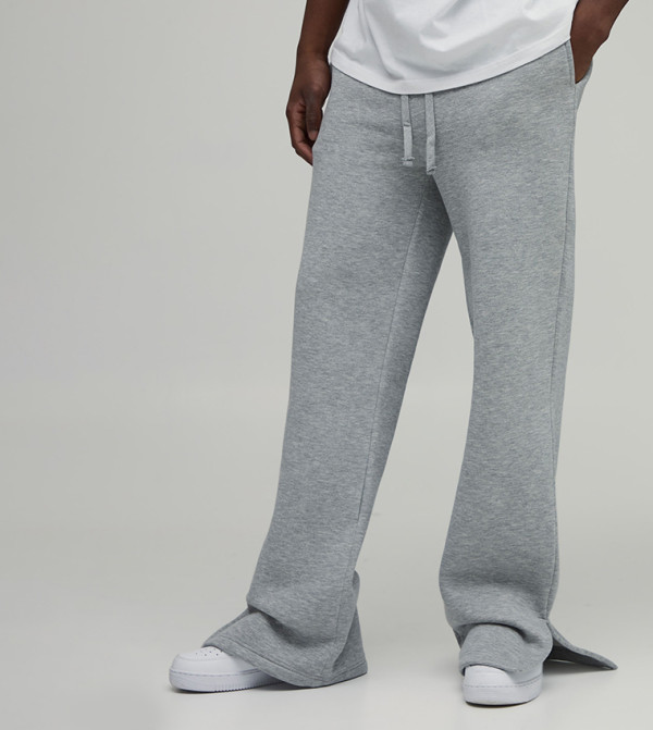 Tall Split Hem Baggy Fit Flared Sweatpants