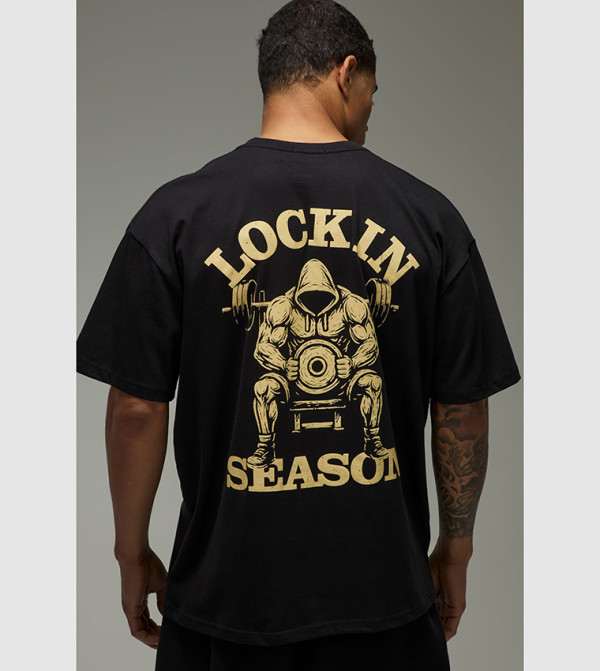 Active Lock In Season Oversized T-Shirt