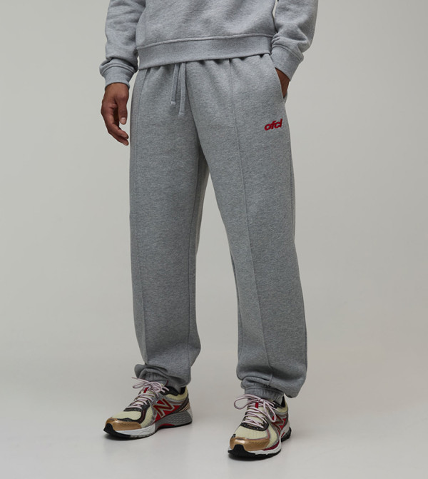 Pintuck Embroidered Regular Fit Joggers