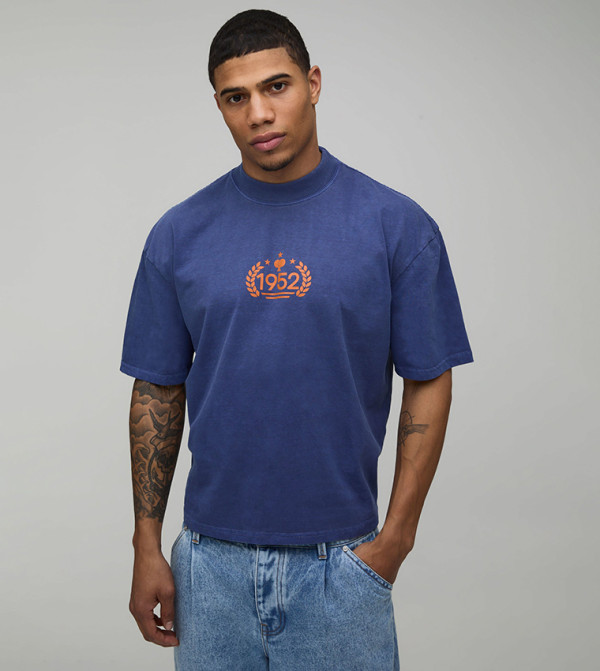 Sporty Print Oversized T-Shirt