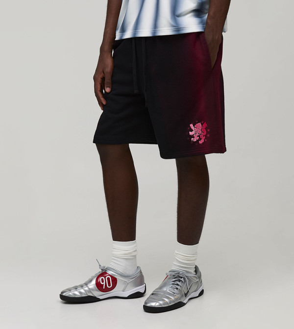 Baggy Fit Spray Washed Jersey Shorts