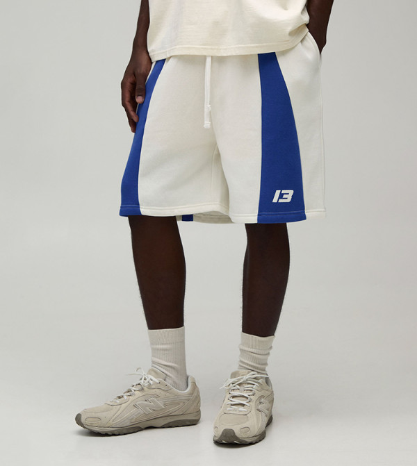 Drawstring Waist Moto Shorts