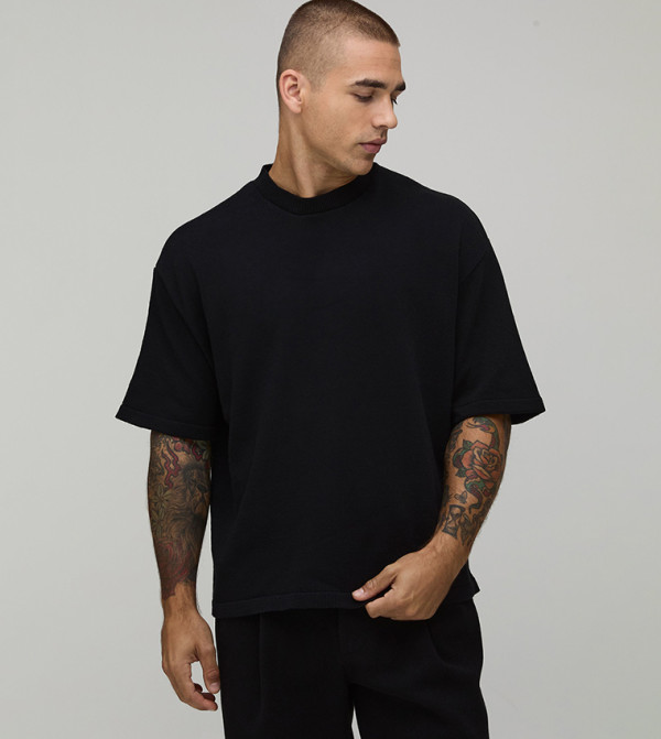 Blend Knitted Oversized T-Shirt