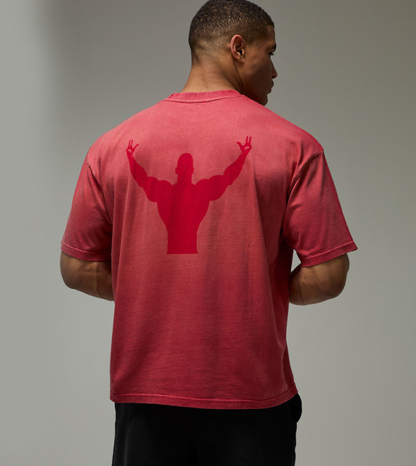 One More Rep Washed Oversized T-Shirt