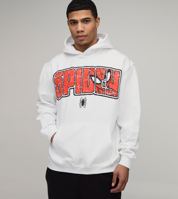 Spidey Oversized License Print Hoodie