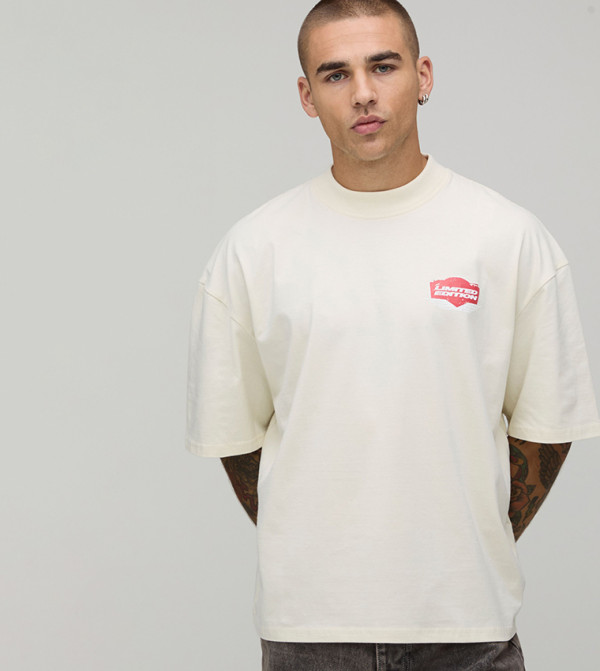 Printed Short Sleeves Oversized T-Shirt