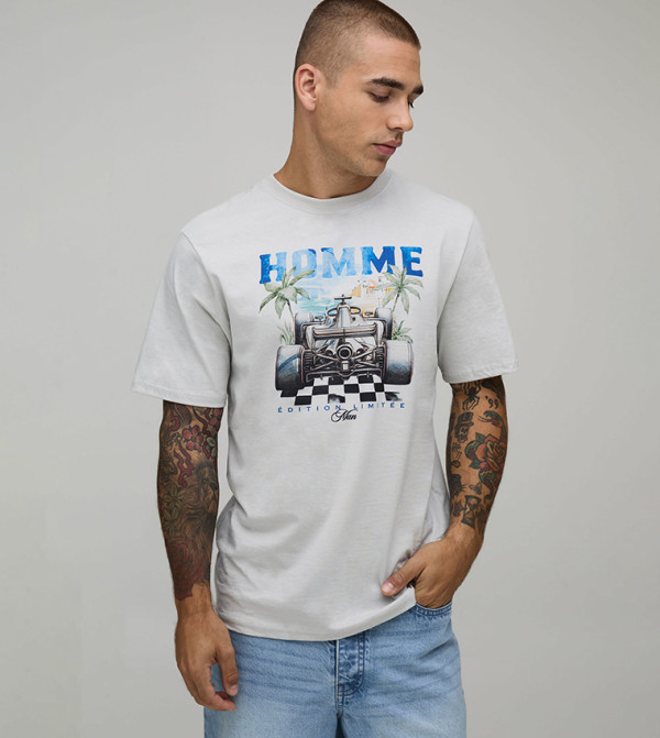 Regular Racing Graphic T-Shirt