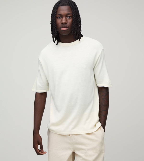 Soft Touch Short Sleeves Knitted T-Shirt