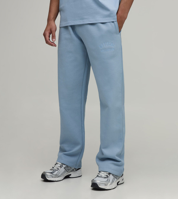 Straight Fit Heavyweight Embroidered Sweatpants