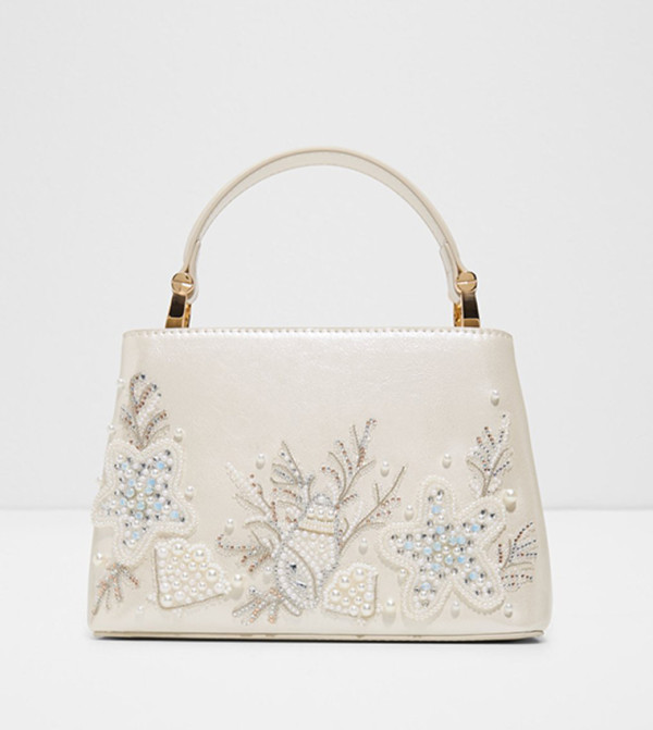 CORALUNA Embellished Top Handle Bag